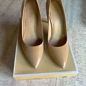 Michael Kors Nude Patent Heels